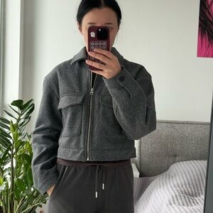 Bershka Dark Gray Utility Jacket